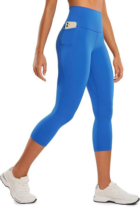 CRZ YOGA Womens Butterluxe Workout Capri Leggings with Pockets 21 Inches - High Waisted Gym Athle... | Amazon (US)
