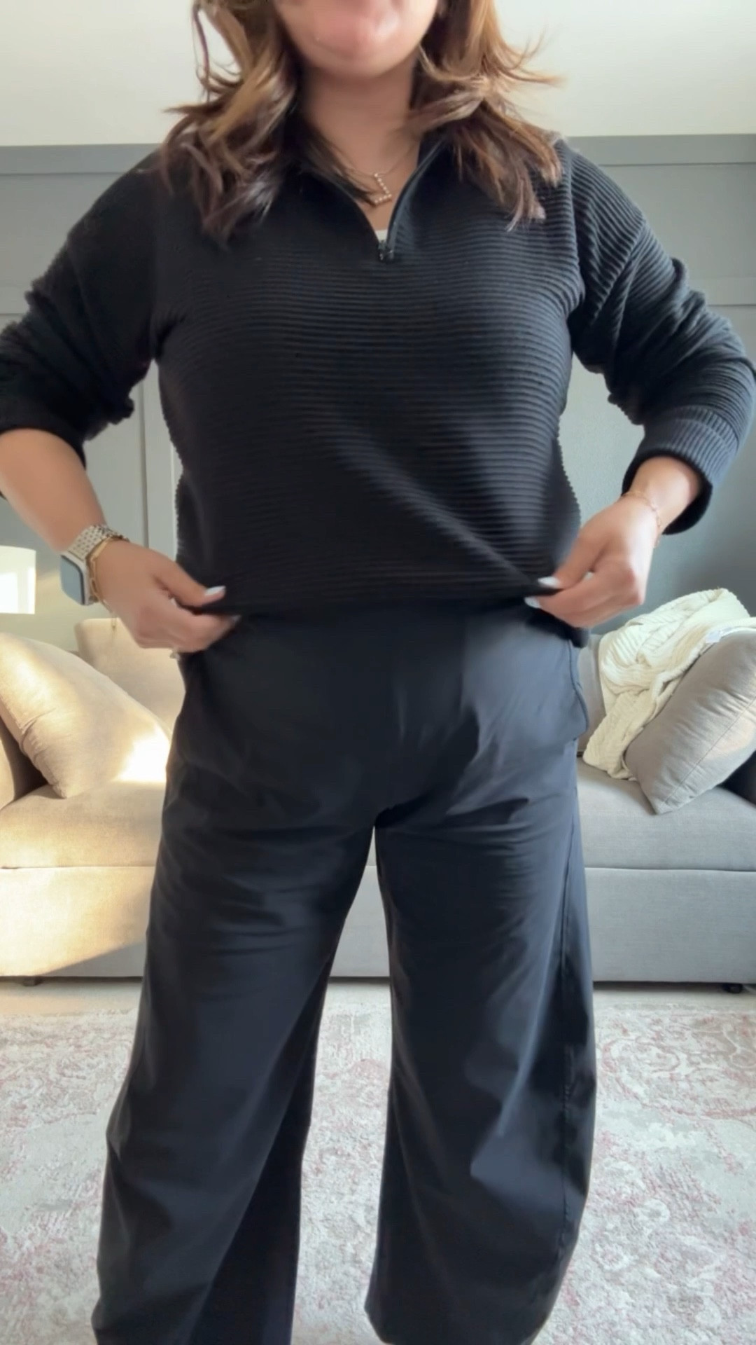 Sweater - XL
Ruti pants - 14 regular
Madewell ballet flats 


#LTKOver40 #LTKMidsize #LTKSaleAlert