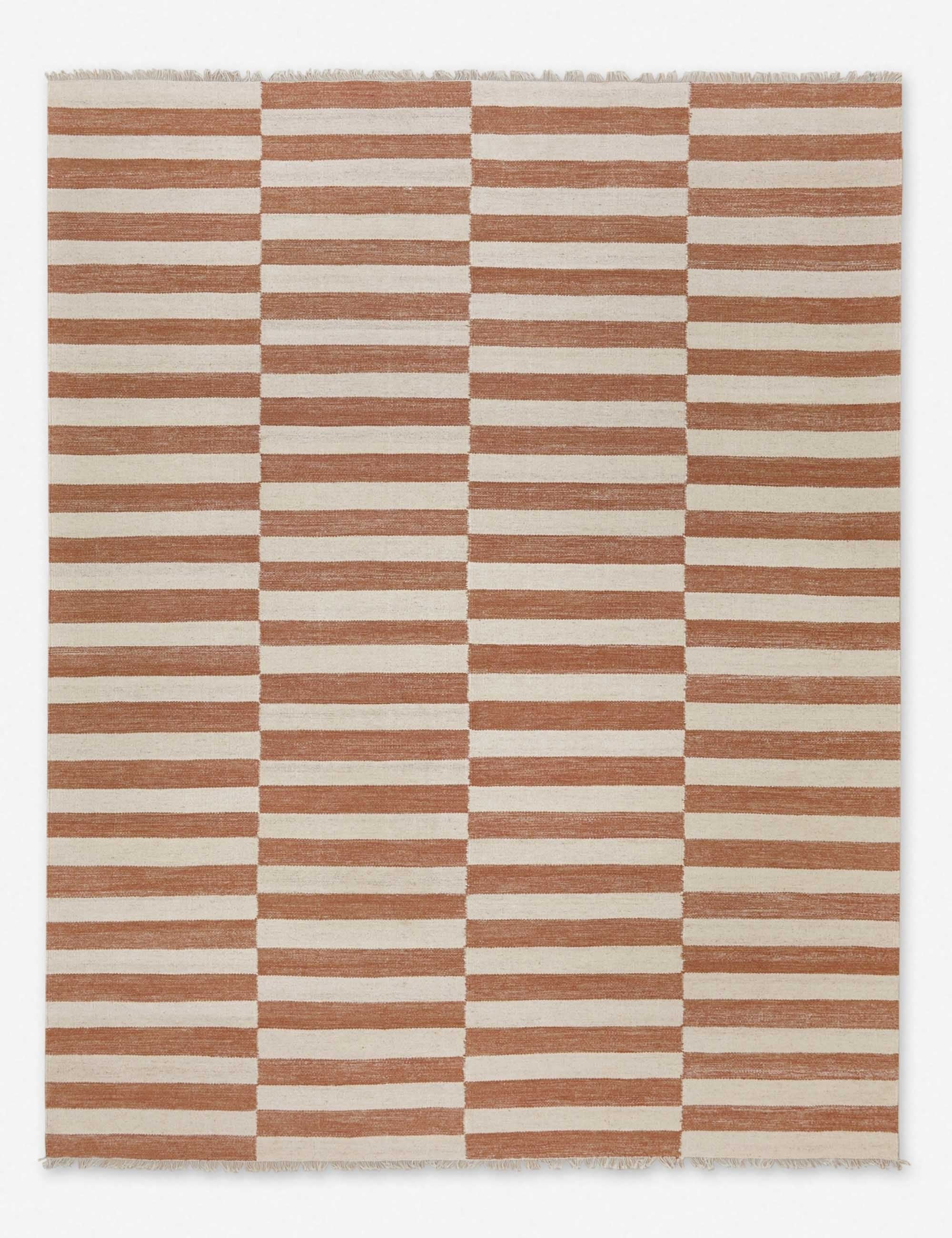 Nurae Rug, Rust 9' x 12' | Lulu and Georgia 