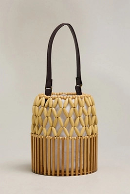 Melie Bianco Naomi Beaded Bucket Bag | Anthropologie (US)
