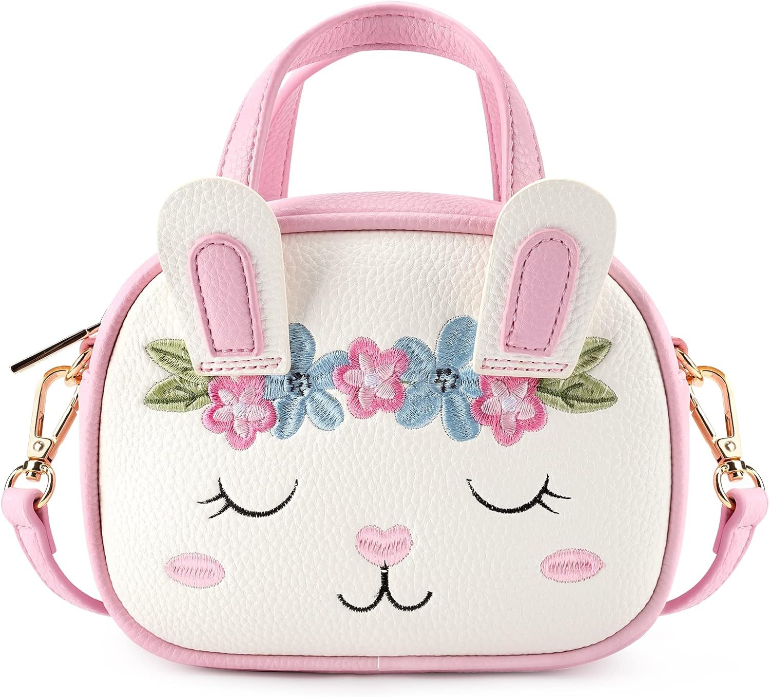 mibasies Toddler Purse for Little Girls Handbags Kids Age 3-8 Bunny purse | Amazon (US)