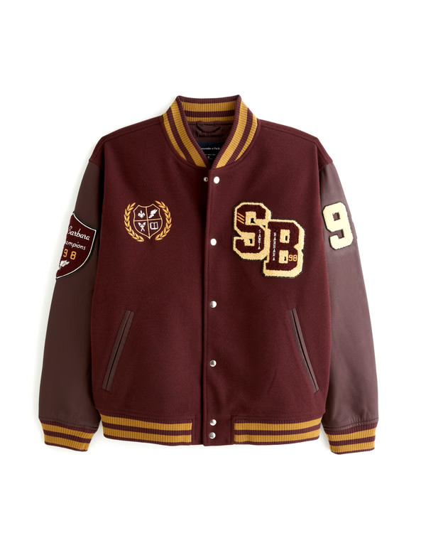 Varsity Bomber Jacket | Abercrombie & Fitch (US)