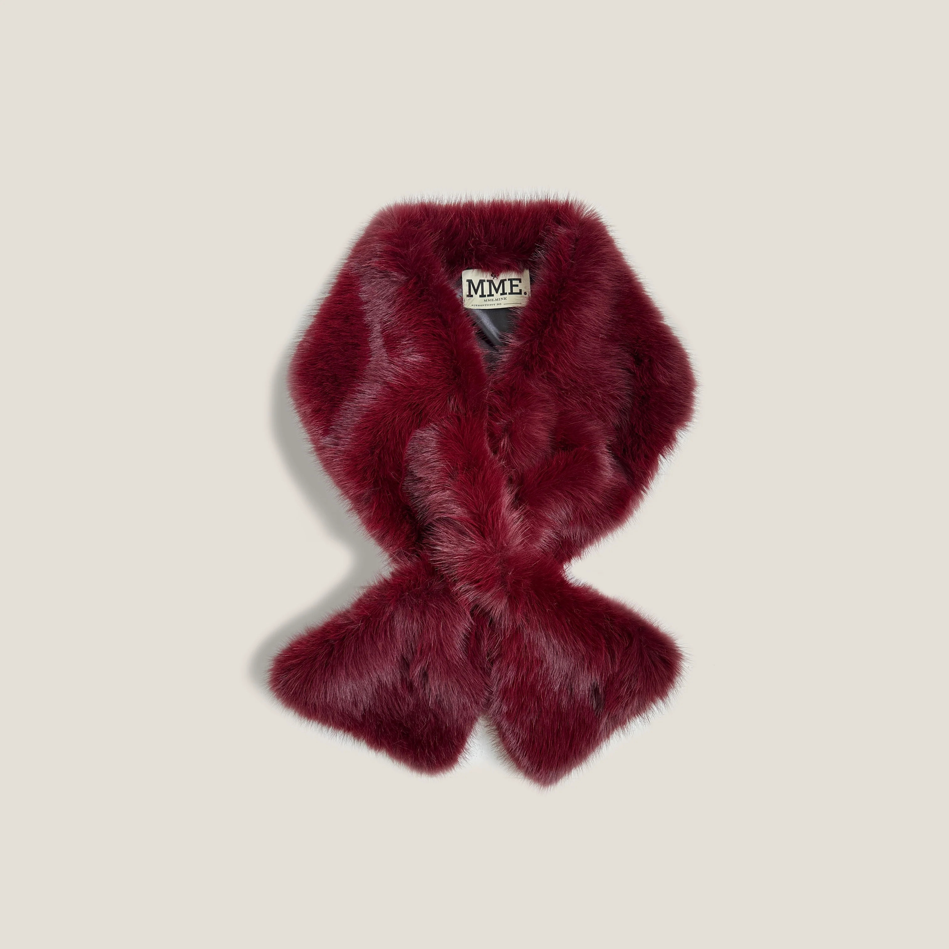 The Radziwill Wrap - Fur Scarf ROUGE | MME.MINK