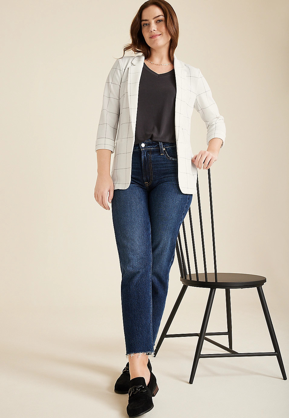 Versa Open Front Blazer | Maurices