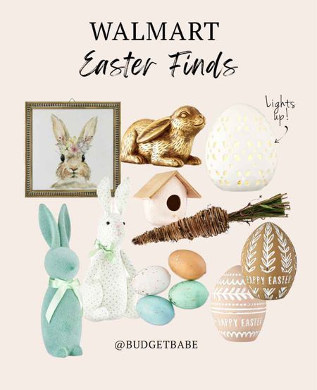 Pretty and affordable Easter decor finds from Walmart! #ad I ordered the light up egg, the clay eggs, egg fillers, carrot and more. #walmart #walmarthome @walmart #iywyk

#LTKhome #LTKSeasonal #LTKunder50