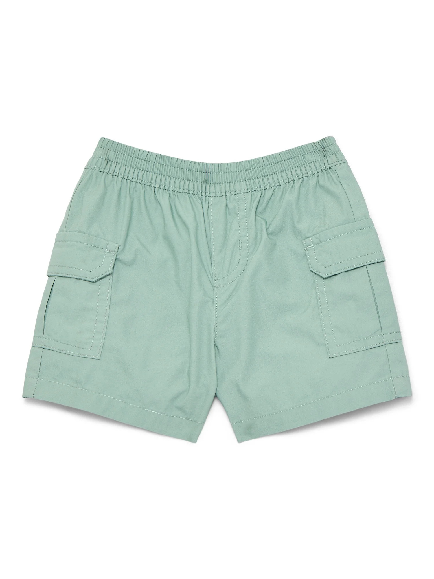 Wonder Nation Baby Boys Cotton Poplin Cargo Shorts, Sizes 0M-24M | Walmart (US)
