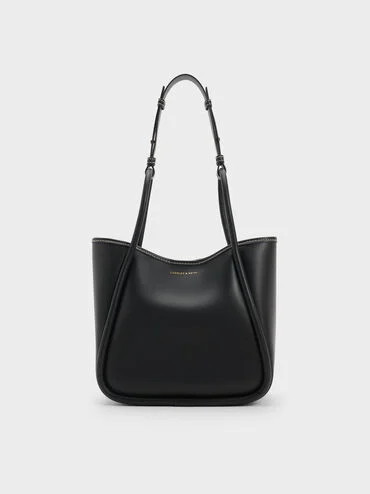 Mini Lyla Tubular Tote Bag
    
         - Black | Charles & Keith AU