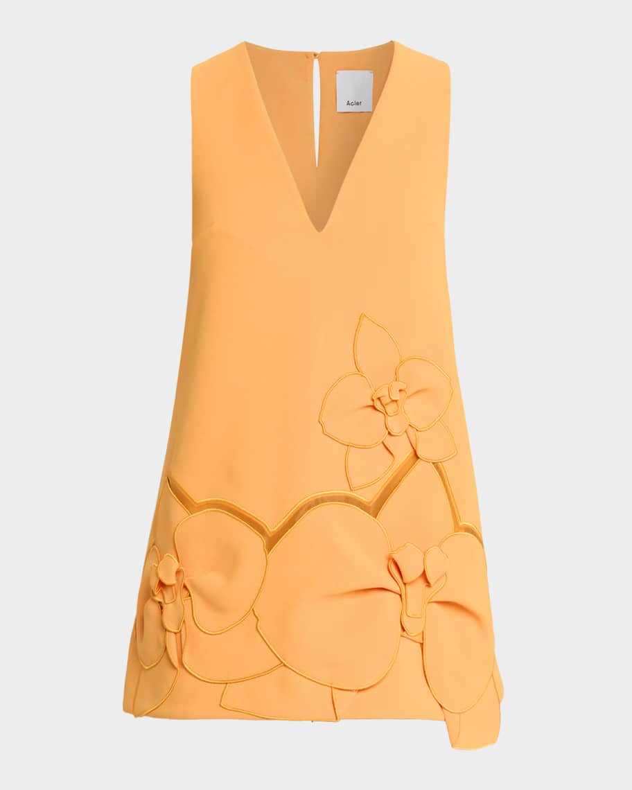 Acler Koda 3D Floral Mini Dress | Neiman Marcus