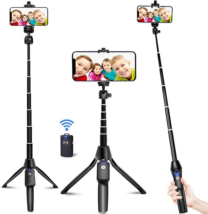 Selfie Stick, 40 inch Extendable Selfie Stick Tripod,Phone Tripod with Wireless Remote Shutter Co... | Amazon (US)