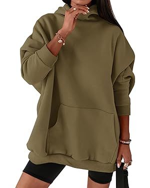 BTFBM Women Oversized Hoodies Pullover Fleece Hooded Sweatshirt Casual Long Sleeve Tops Sweater F... | Amazon (US)
