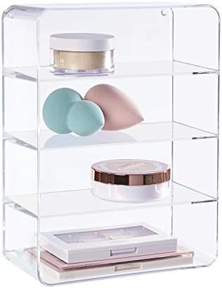 STORi 4-Compartment Clear Plastic Organizer | Rectangular Divided Makeup and Vanity Storage Bin |... | Amazon (US)