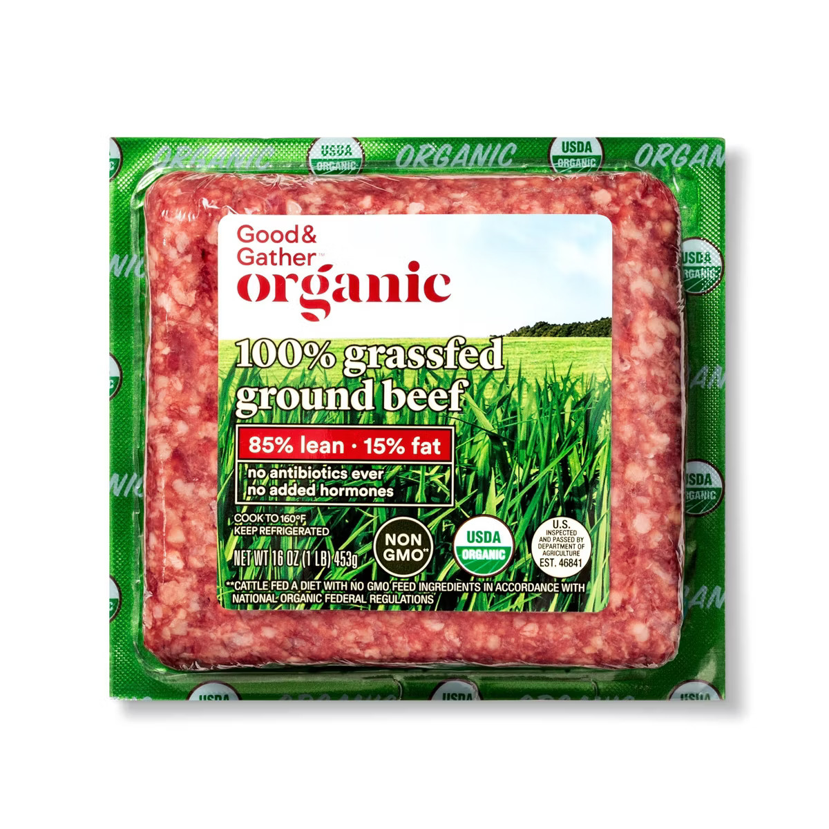 TargetGroceryMeat & SeafoodBeefShop all Good & GatherOrganic 100% Grassfed 85/15 Ground Beef - 1l... | Target