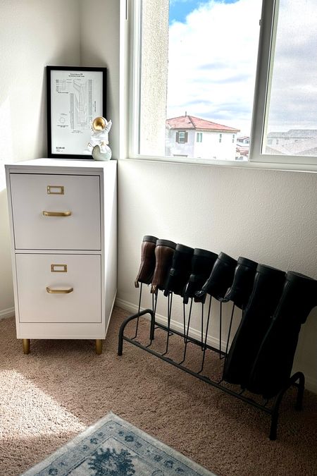 Love my new filing cabinet and boot rack for all my steel toed boots in my home office!

#LTKhome #LTKshoecrush