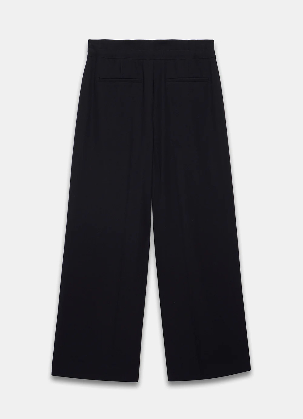 Black Tie Detail Wide Trousers | Mint Velvet