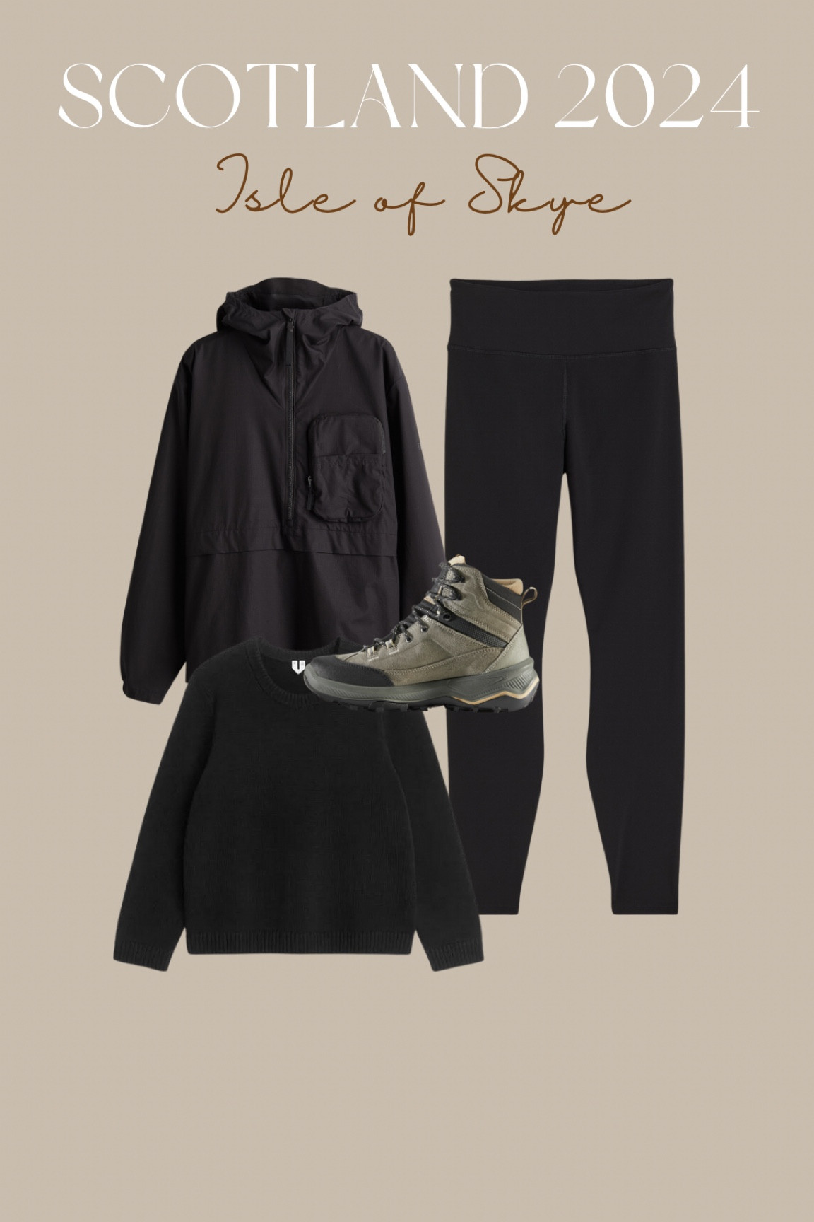 Black wool sweater, black raincoat, black leggings, black knitting sweater, hiking boots, hiking shoes

#LTKautumn #LTKeurope #LTKtravel