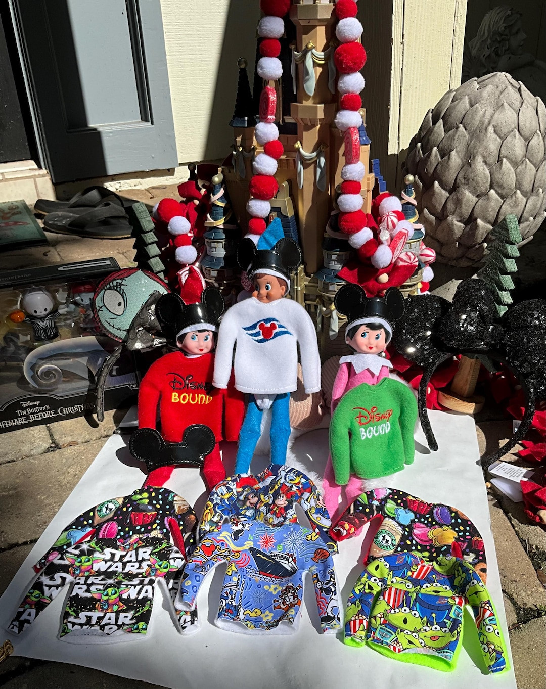 Holiday Elf Clothes, Elf Cruisewear, Mickey Elf Clothes, Mickey Ears for Elves, DCL Elf Wear - Et... | Etsy (US)