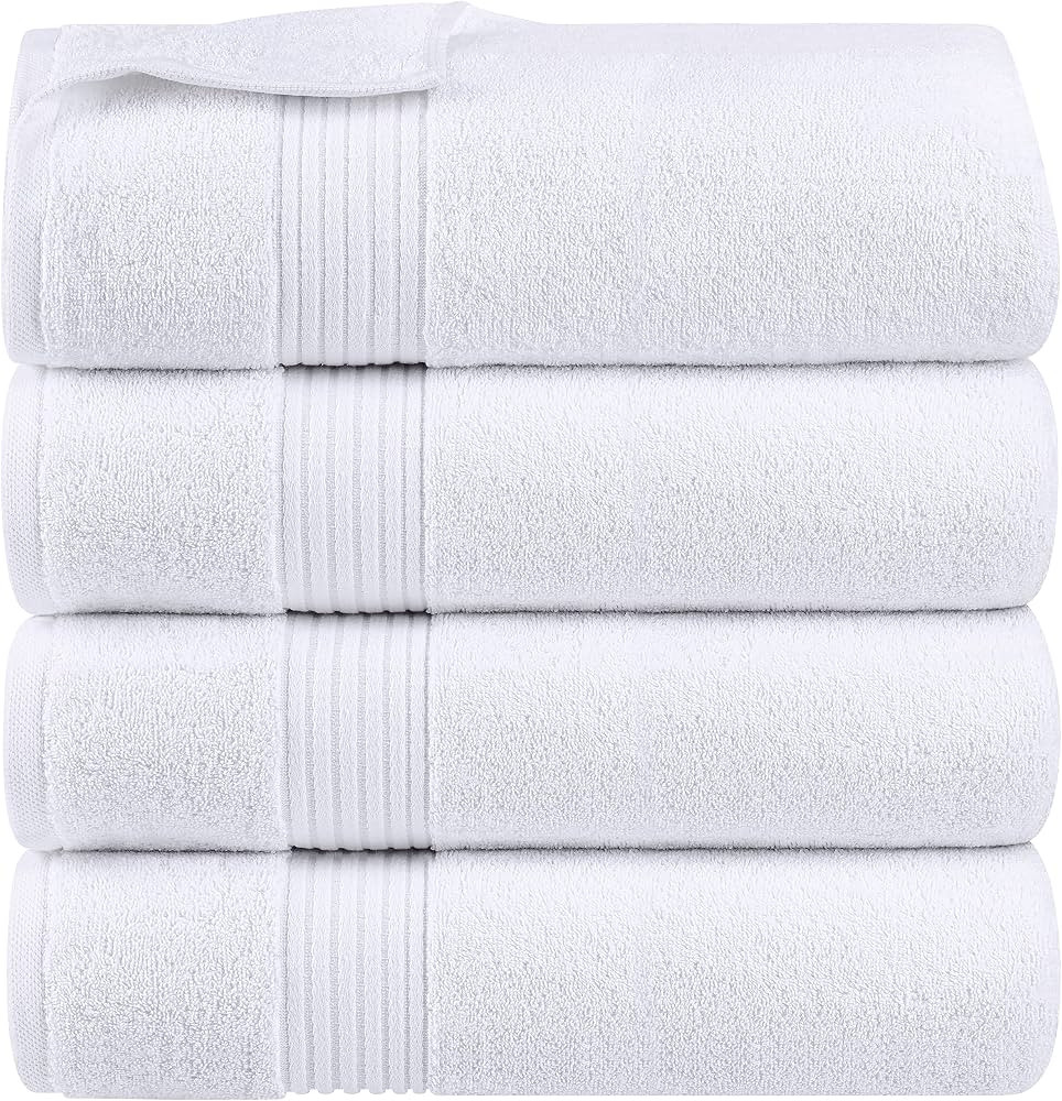 Utopia Towels - Bath Towels Set - Luxurious 600 GSM 100% Ring Spun Cotton - Quick Dry, Highly Abs... | Amazon (US)
