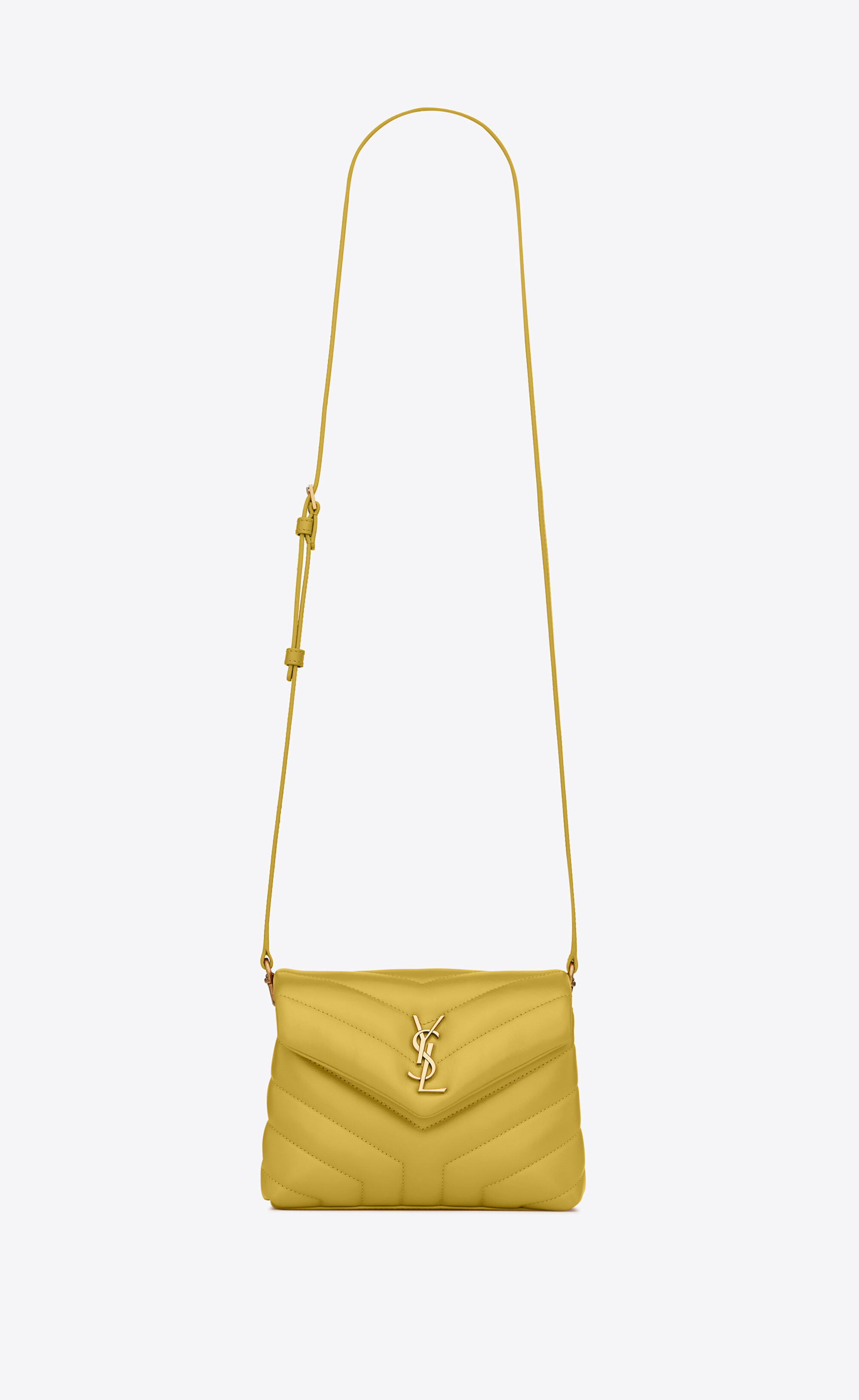 Loulou Toy Bag In Matelassé "Y" Leather Yellow One Size | Saint Laurent Inc. (Global)