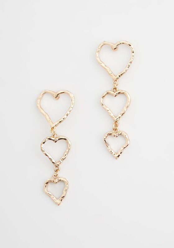 You've Got Heart Dangle Earrings - Hearts | Modcloth