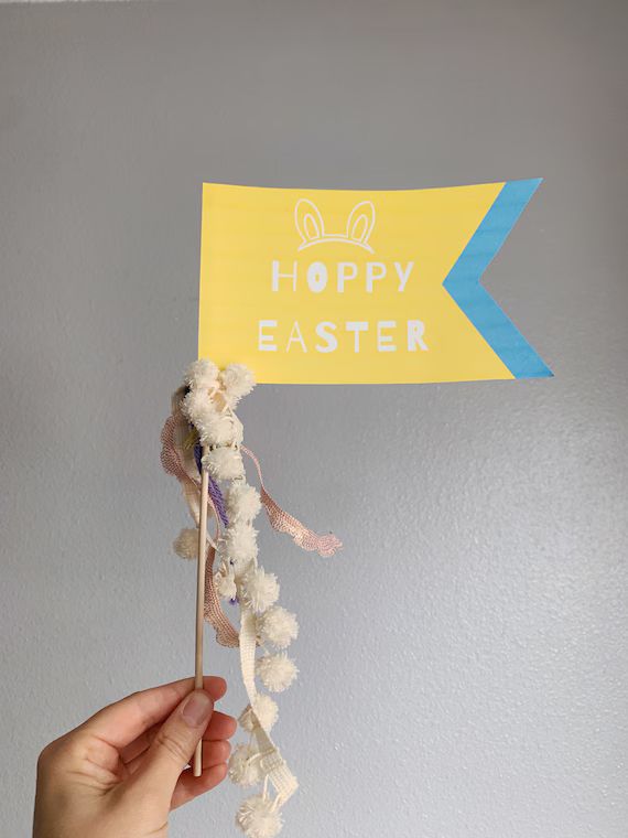 Easter Bunny Printable Pennant Flags  Digital File | Etsy | Etsy (US)
