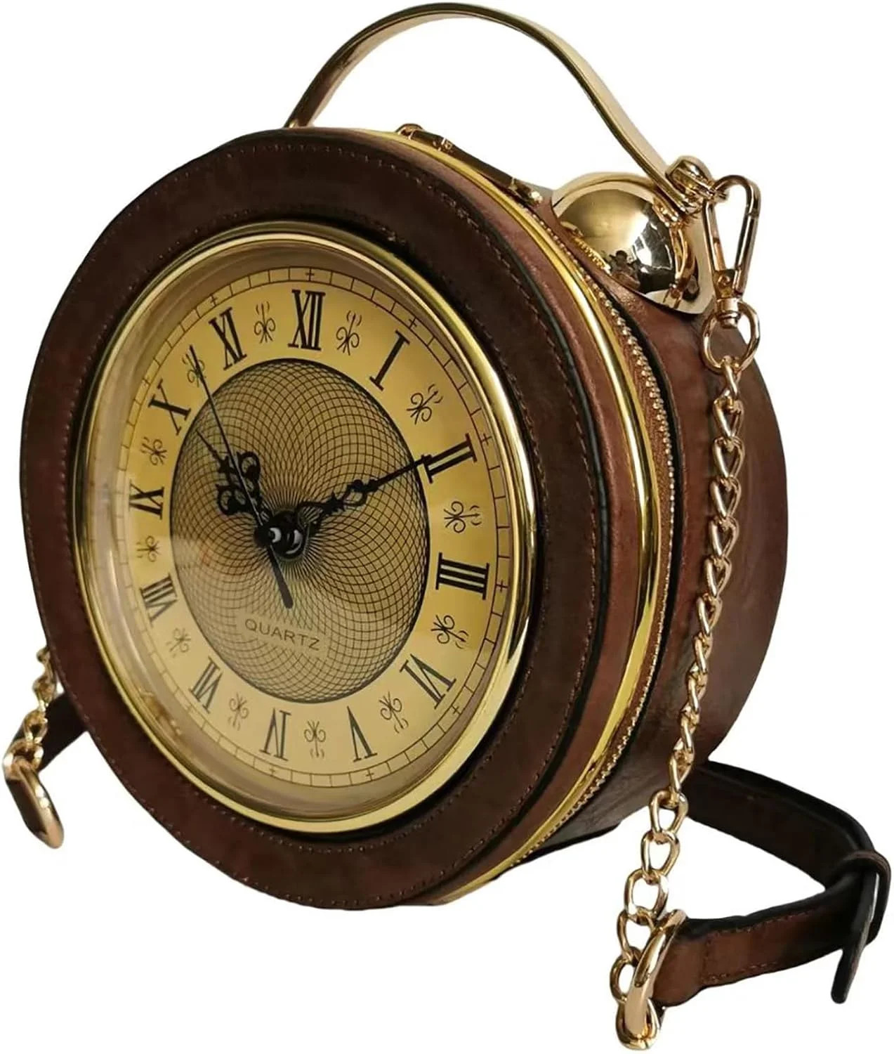 Baguery PVC Clock Shaped Crossbody Bag - Waterproof Adjustable Shoulder Purse for Women - Walmart.com | Walmart (US)