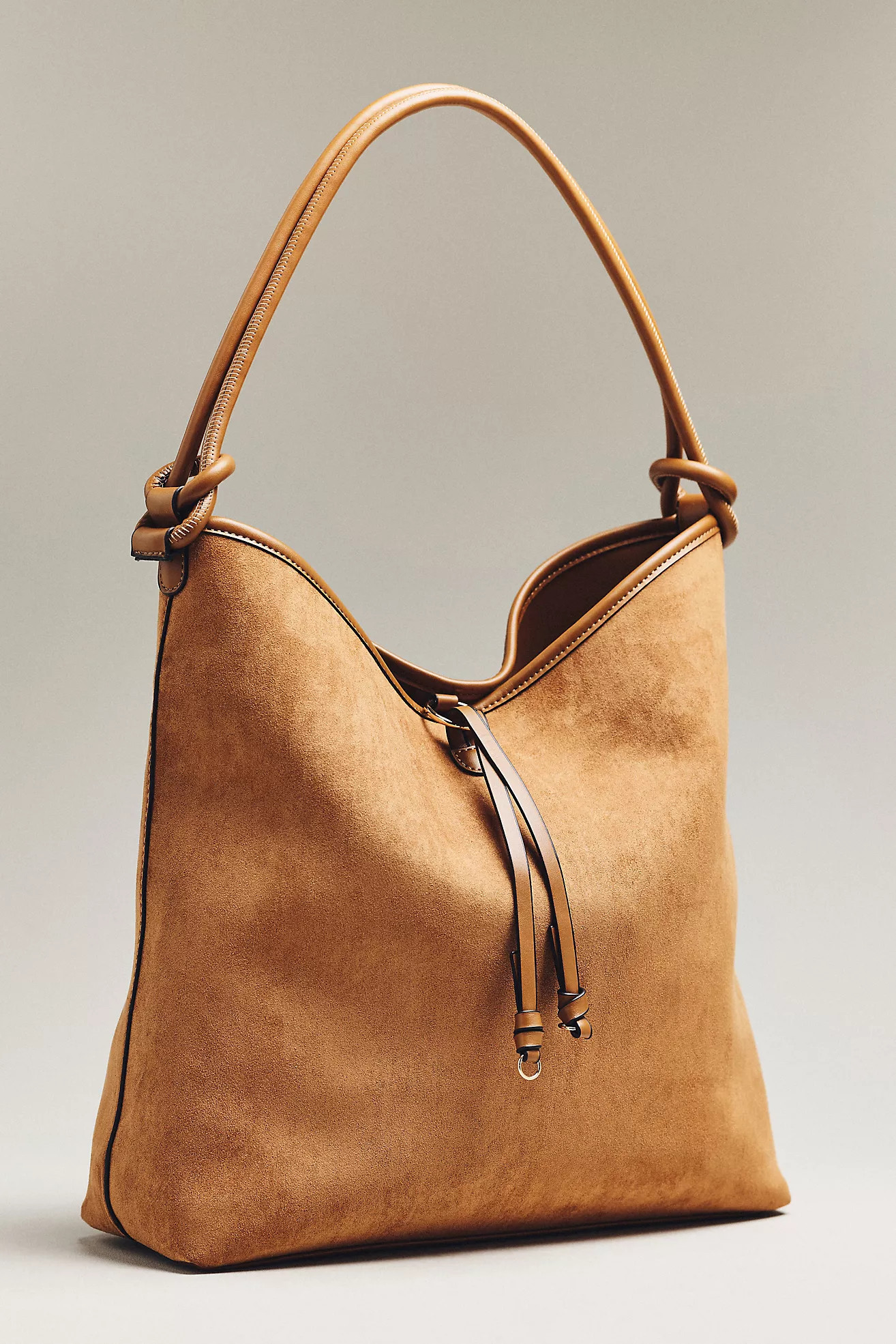 Mali + Lili Knotted Faux-Suede Tote Bag | Anthropologie (US)