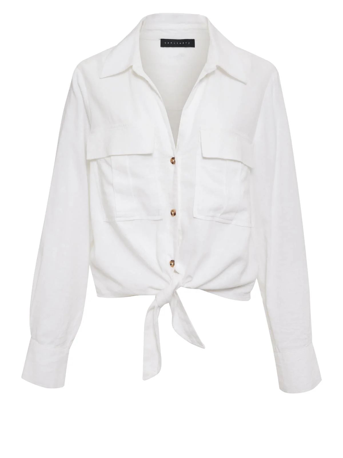 Utility Pocket Shirt White | Sanctuary Clothing