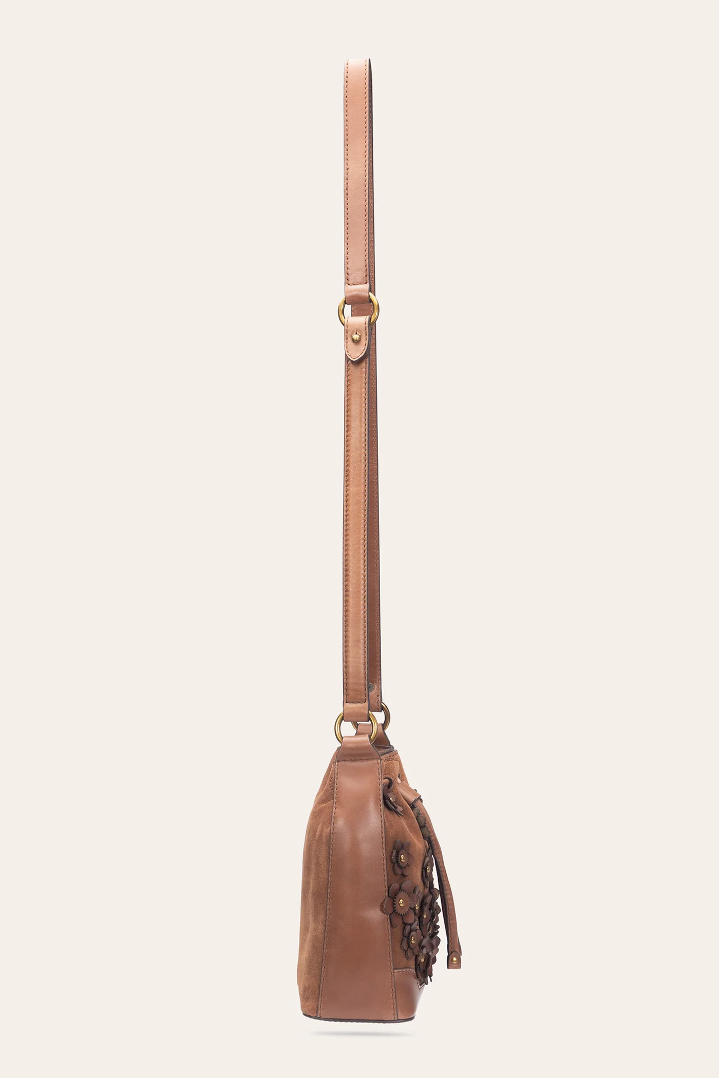 Cognac Melissa Floral Convertible Bucket | The Frye Company | FRYE