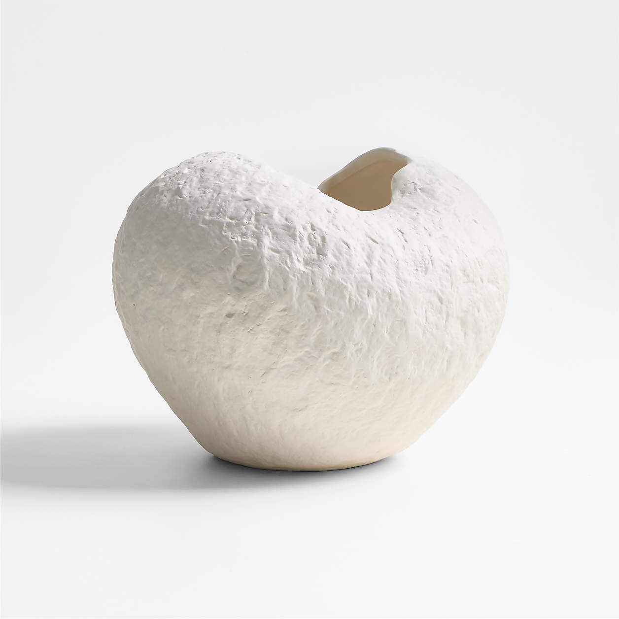 Scraffito 10" White Ceramic Vase + Reviews | Crate & Barrel | Crate & Barrel