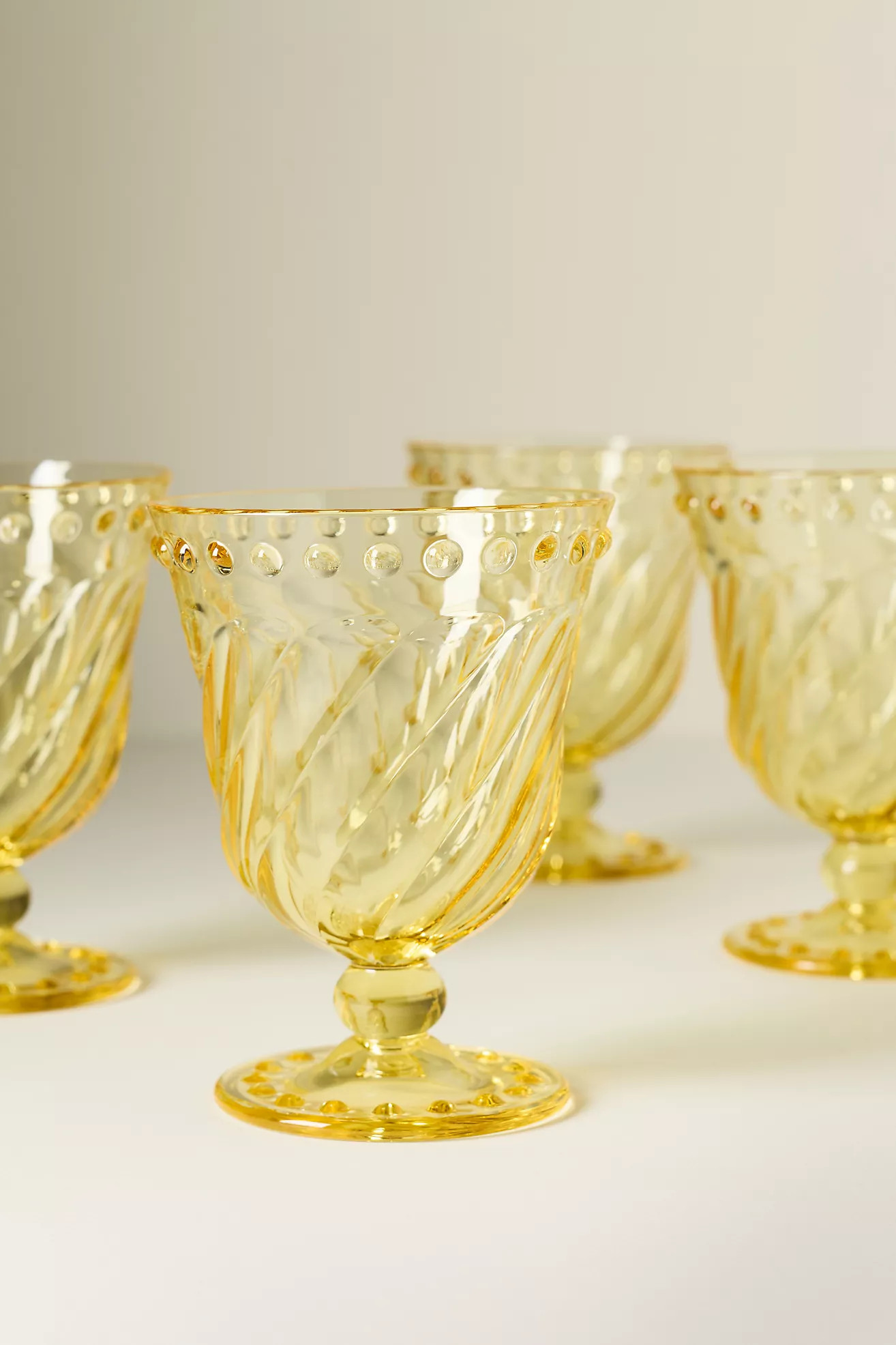 Esther Acrylic Goblets, Set of 4 | Anthropologie (US)