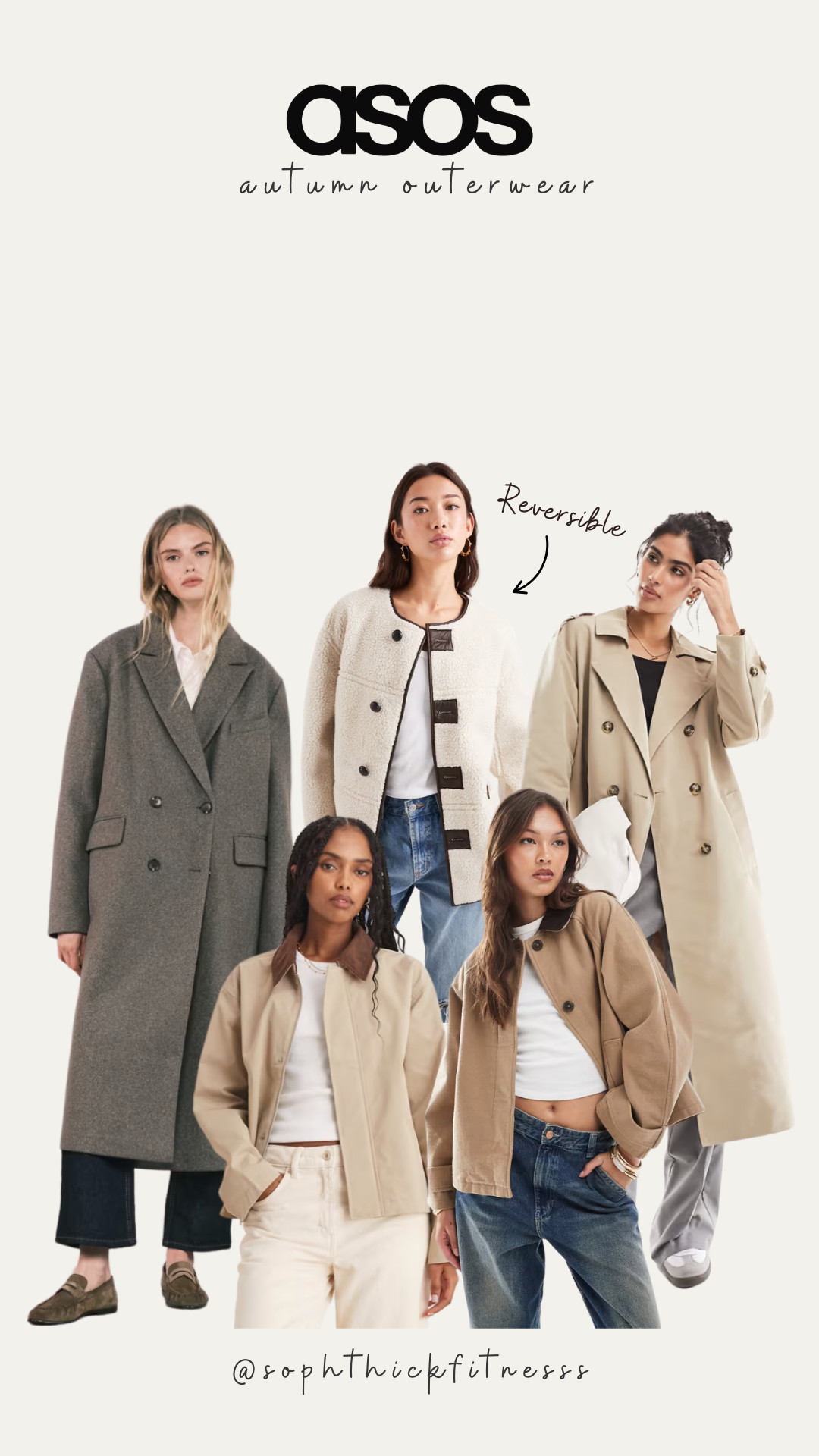 Autumn jackets, Asos, teddy and faux leather jacket, oversized coat, cropped trench coat,  belted trench coat, barn jacket, casual style  

 #LTKFashionMonth #LTKuk #LTKautumn