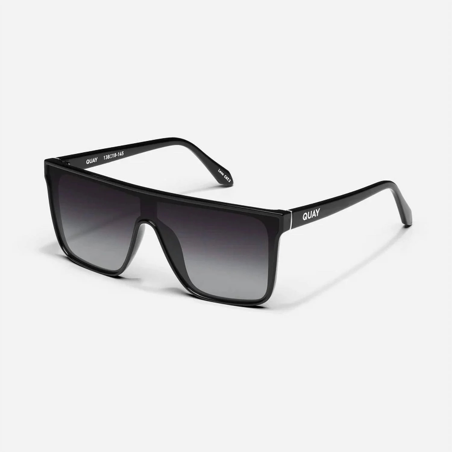 Unisex - Nightfall Sunglasses In Black Frame / Smoke Polarized Lens | Shop Simon