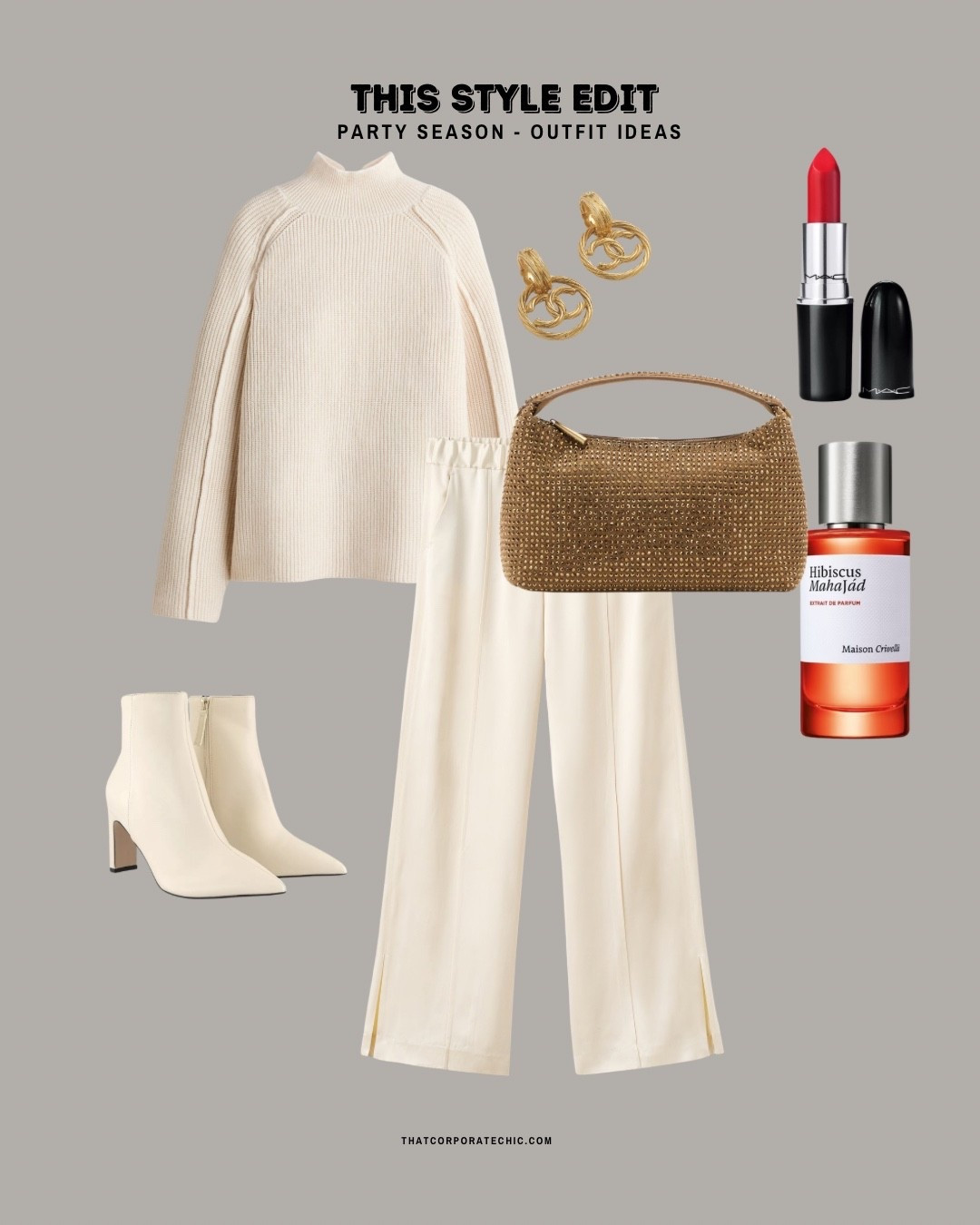 Party wear: for when you have work party after work.
Add a statement earrings and bag.


Work party outfit, chic outfit, winter style party wear, monochrome style 

#LTKworkwear #LTKstyletip #LTKpartywear