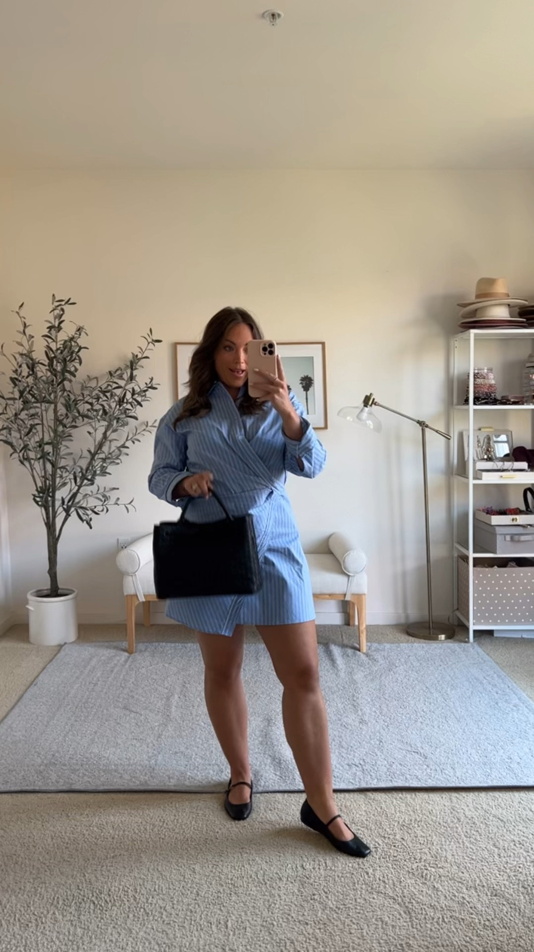 Blue shirt dress with Mary Jane’s ♥️

Wear to the office, fall office outfit, work wear, fall capsule wardrobe 

#LTKVideo #LTKWorkwear #LTKMidsize