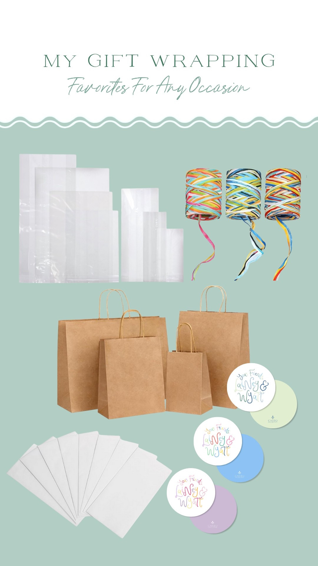 Party wrapping favorites to have around the house. It makes it so easy to throw a gift together and go! So much more affordable than picking up a $12 card/gift bag bundle from target last minute  

#LTKGiftGuide #LTKKids #LTKParties