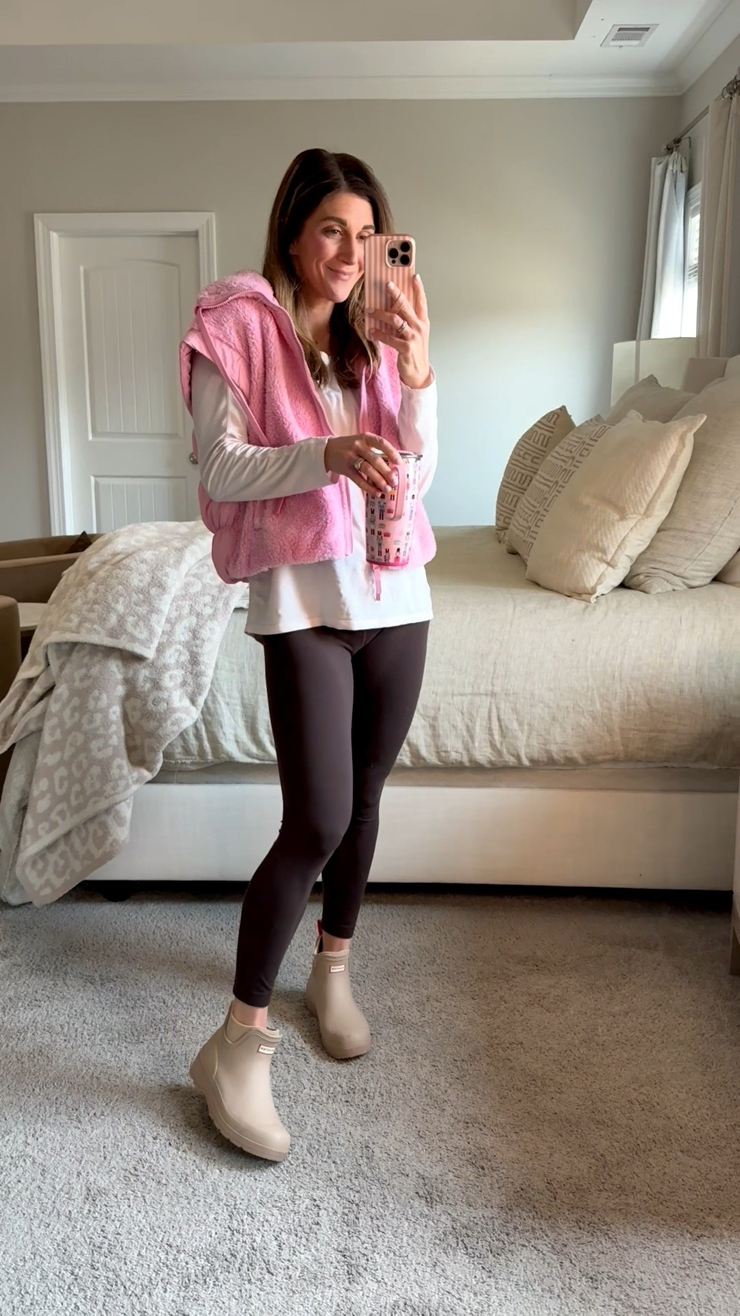 Shop outfit details here
Long sleeve: Lululemon light weight shirt, size 6
Vest: on sale from Target! Size medium SO cute!
Leggings: Lululemon aligns-25in size 6
Hunter Rain boots: tts-8 
Cross necklace is back in stock and would be a great gift!

Click here to shop!

Vest | pink | leggings | long sleeve | tee | Lululemon | stretchy | comfy | daily fit | mom life | rain boots | shoes | Nordstrom | Target | cross necklace | jewelry | winter | fall | ootd | sale 

#LTKootd #LTKSaleAlert #LTKmomlife