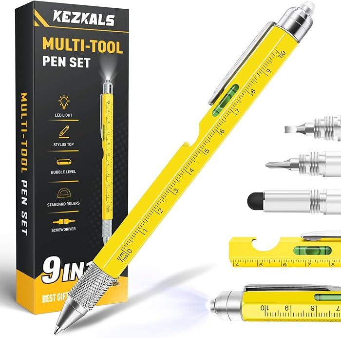 Fathers Day Gift for Dad Husband, 9 in 1 Multitool Pen Gifts for Men, Fathers Day Dad Gifts from ... | Amazon (US)