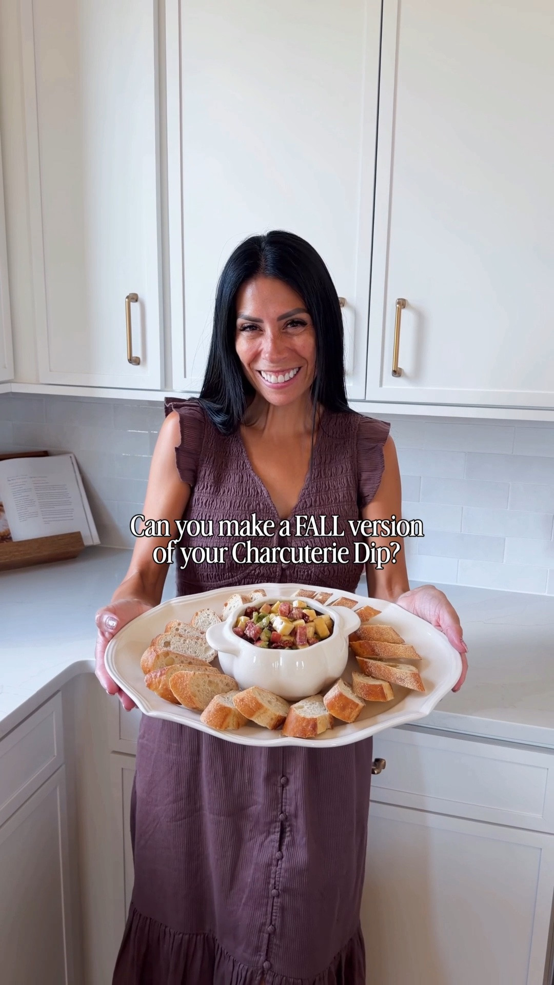 Here is a Fall version of the charcuterie dip! It’s so good y’all! And this is what you need:
• 8oz havarti cheese, cubed
• 8oz of sharp white cheddar or sharp provolone, cubed 
• 8oz of salame log - not sliced, cubed 
• 1/2 cup of green olives, roughly chopped
• 1 apple, cubed 
• 1/2 cup sundried tomatoes, chopped
• 1/2 cup dried cranberries
For the dressing:
• 1/2 cup extra virgin olive oil
• 1 tbsp Dijon mustard
• 2 tbsp honey
• 1/4 cup aged balsamic (it’s sweeter)
• salt and pepper to taste
Add all dressing ingredients to a mason jar and shake until well mix. It will be creamy. Add all your ingredients to a bowl and pour the dressing on top. Mix well. Serve with baguette or crusty bread.

#LTKSeasonal #LTKfoodie #LTKHome
