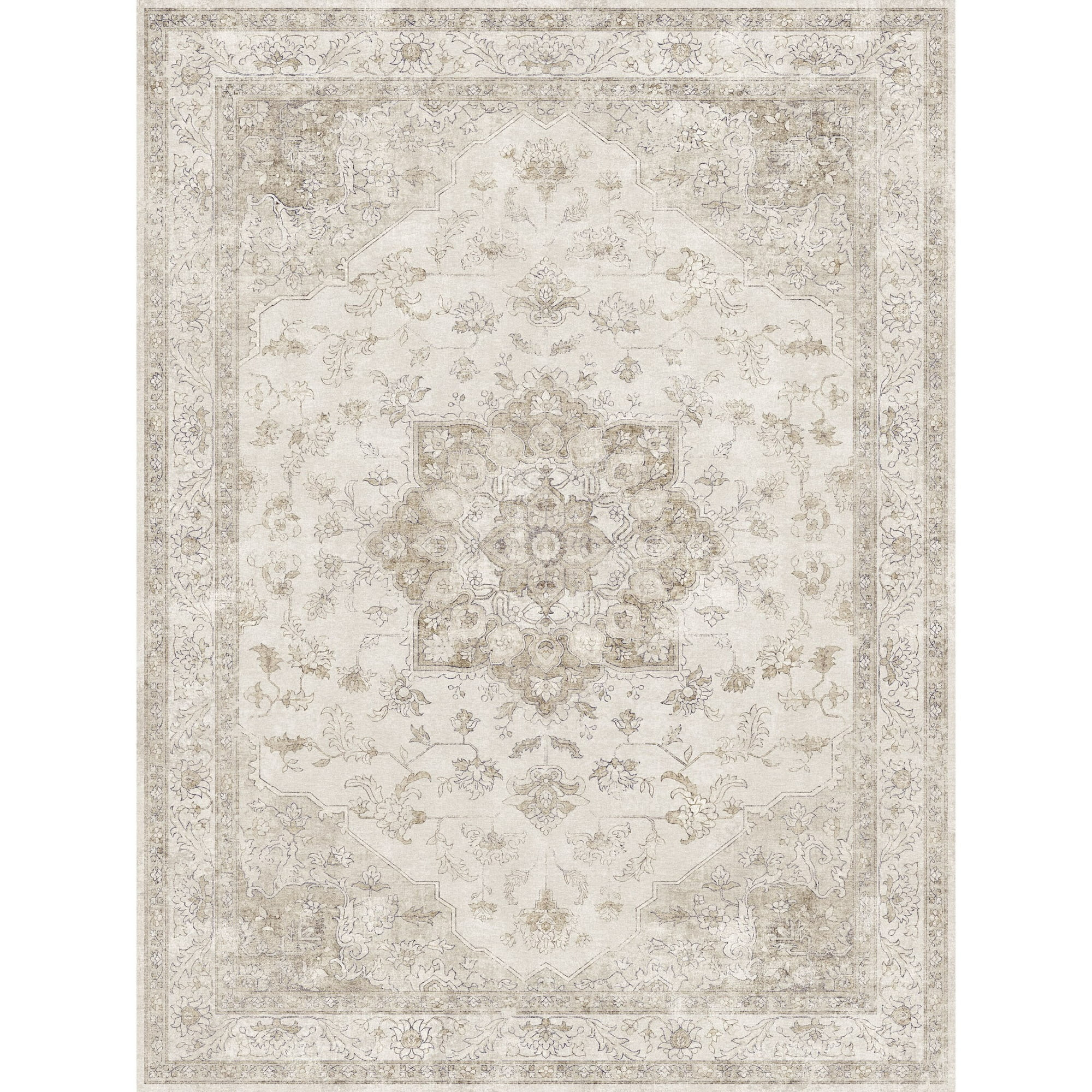 WIPONKEN 9x12 Area Rugs for Living Room Bedroom Dining Room Office Farmhouse, Machine Washable No... | Walmart (US)