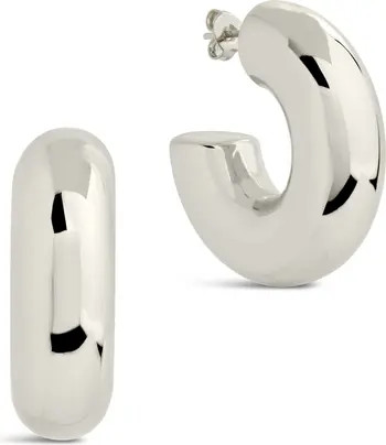 Sterling Forever Wynonna Tube Hoop Earrings | Nordstromrack | Nordstrom Rack