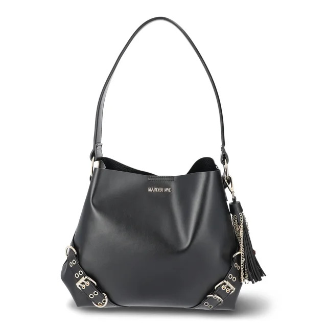 Madden NYC Women's Large Tote Handbag, Black | Walmart (US)