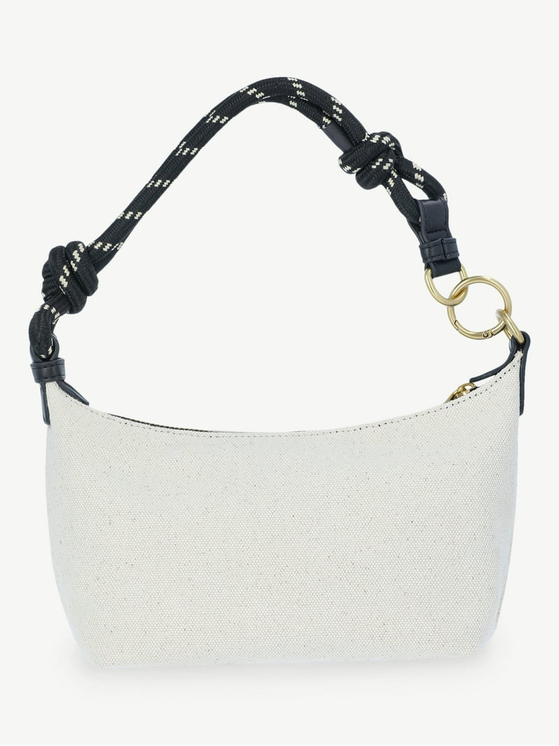 Free Assembly Women's Canvas Shoulder Bag, Natural | Walmart (US)