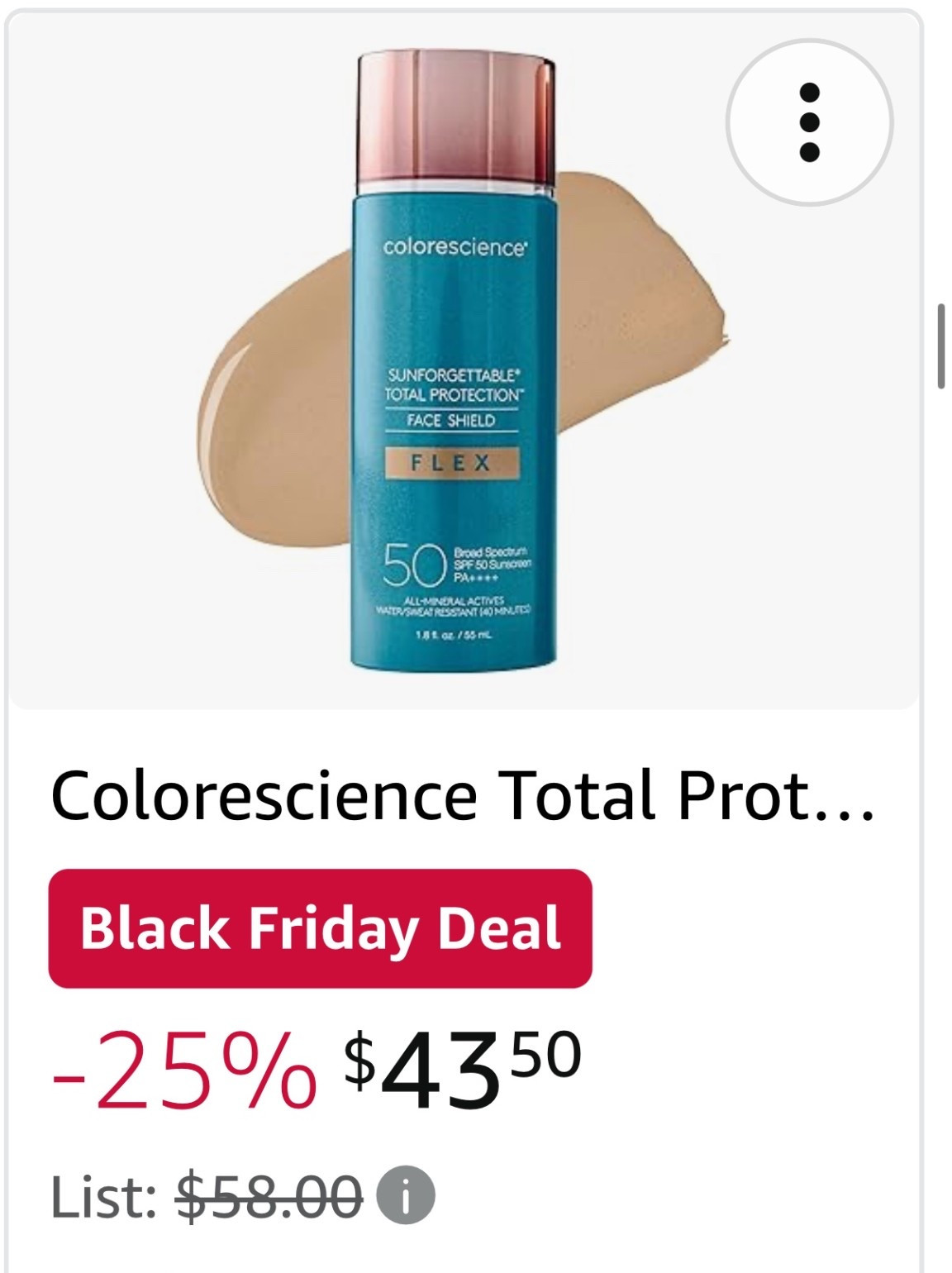 My favorite daily sunscreen! Can be used as a primer or even a light coverage moisturizer 

#LTKCyberWeek #LTKHoliday #LTKGiftGuide
