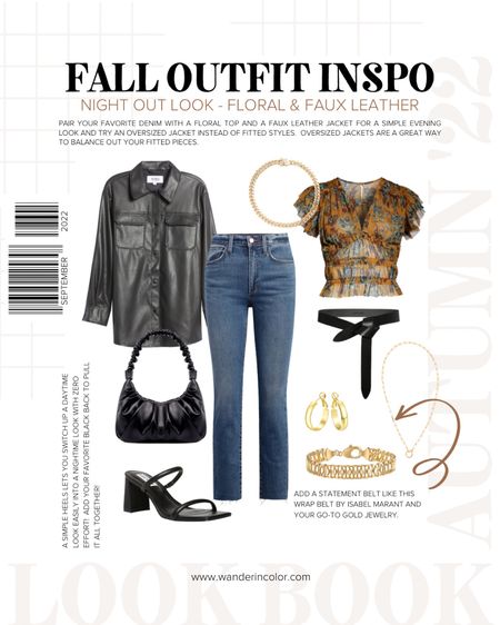 Fall evening night out outfit ideas - Date night looks - Jeans, floral top, black strappy heels, little black bag and gold accessories #fallstyle #outfitideas #falloutfits #outfitinspo #ltkfall #datenight


#LTKunder50 #LTKunder100 #LTKSeasonal
