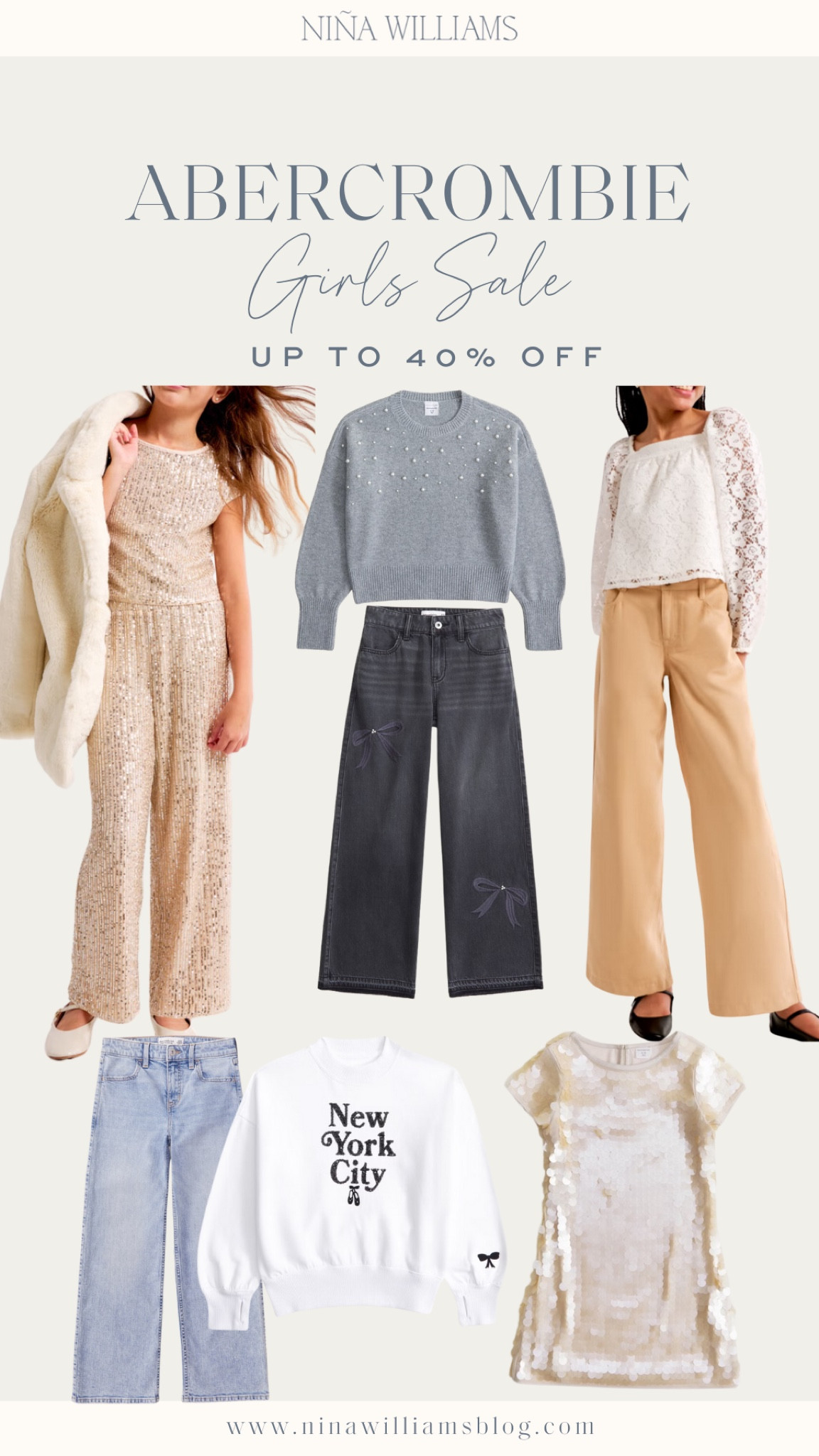 Abercrombie girls sale! Up to 40% off! Holiday outfits for girls! Girls denim - girls sweaters

#LTKFindsUnder100 #LTKGiftGuide #LTKSaleAlert
