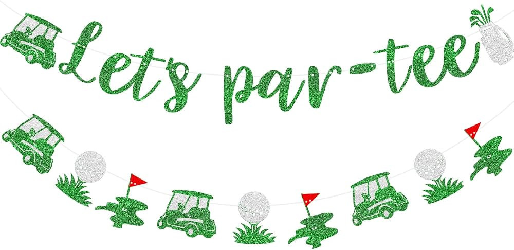 Generic Let's Par Tee Banner, Tee Banner Golf Themed Birthday Party Decoration, Golf Themed Retir... | Amazon (US)