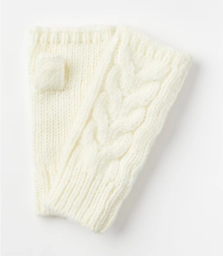 Cable Fingerless Gloves | LOFT