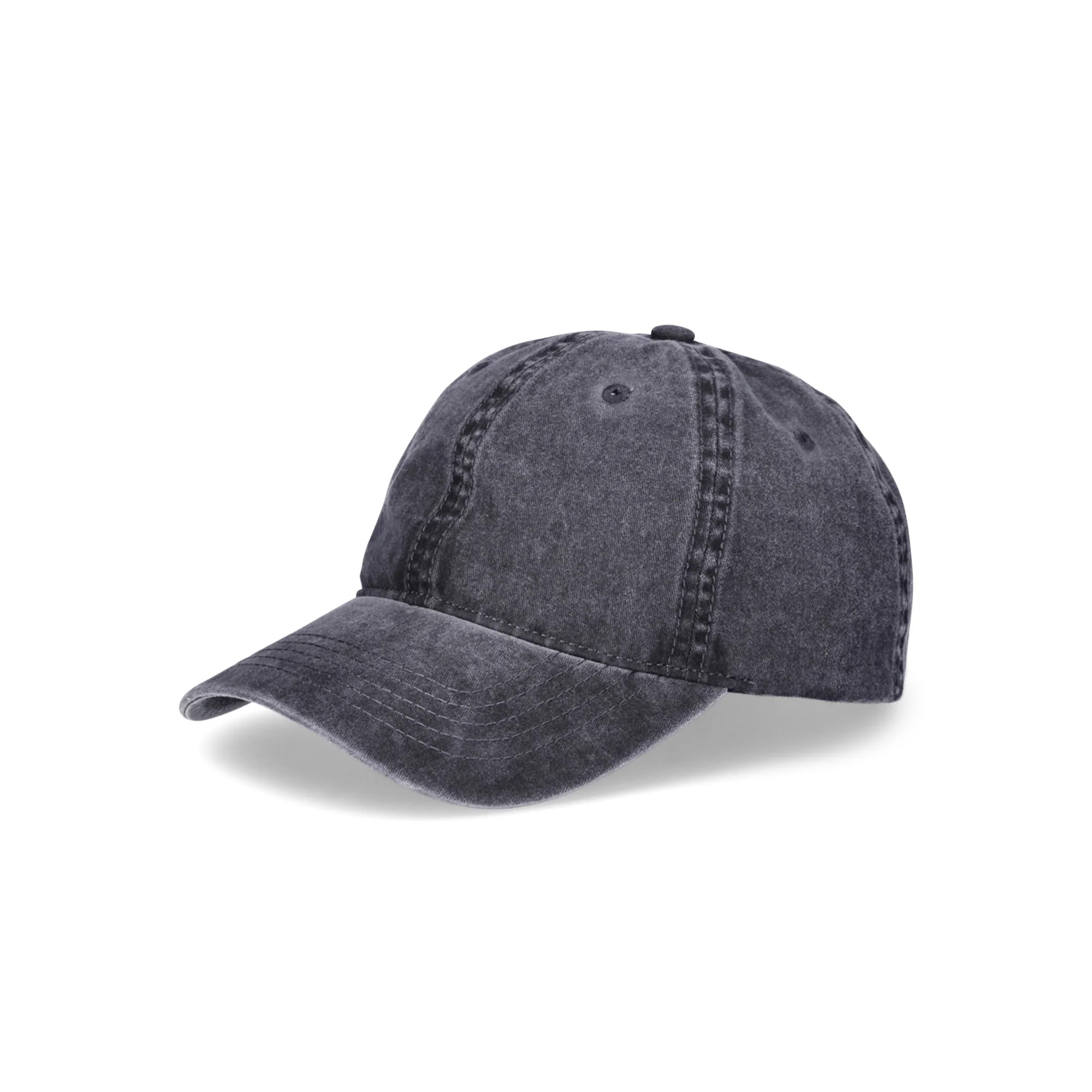 Time and Tru Women's Washed Cotton Twill Baseball Hat, Black Soot | Walmart (US)
