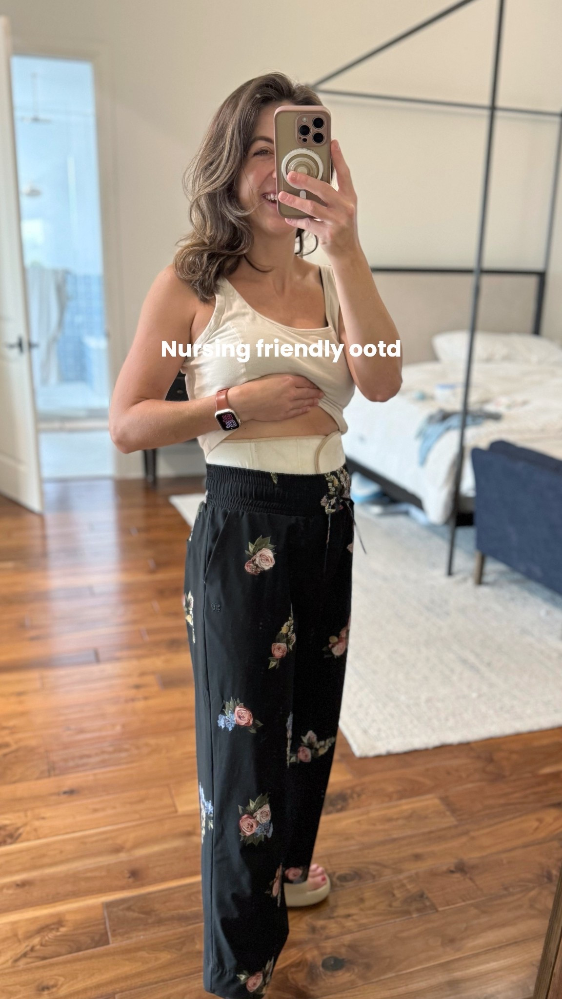 10 days postpartum and nursing around the clock. This outfit is breastfeeding friendly and comfy to lounge in! #nursingoutfit #breastfeedingoutfit

#LTKBaby #LTKStyleTip #LTKBump