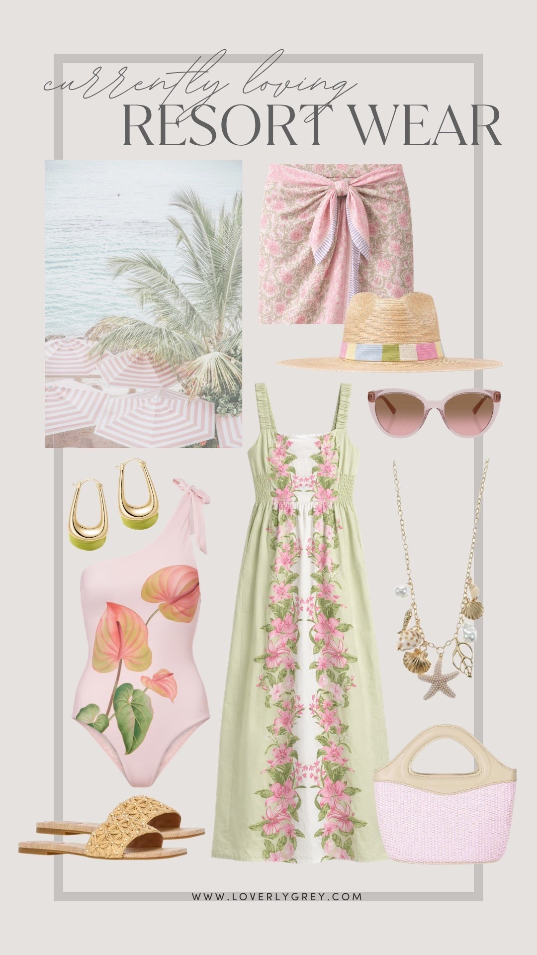 Pink and green is so feminine and spring/summer perfection! Love all of these pieces for a feminine wardrobe refresh for the warm weather and your next vacation look!

Loverly grey, resort wear, tj maxx finds, farm Rio swimwear, Amazon style finds, vacation wardrobe staples, must haves for beach 

#LTKSeasonal #LTKTravel #LTKSwim